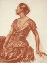 Картина "portrait of salome andronnikova" художника "яковлев александр"