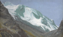 Репродукция картины "glacier in the pamir" художника "яковлев александр"