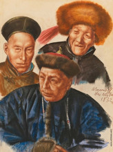 Картина "mongolian chiefs" художника "яковлев александр"