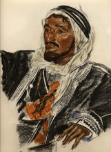 Картина "sheikh sattam de haddadin of palmyra" художника "яковлев александр"