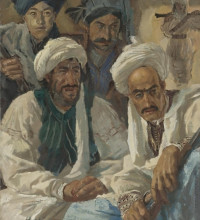 Репродукция картины "afghans" художника "яковлев александр"