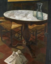 Репродукция картины "still life with a table" художника "яковлев александр"