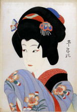 Картина "ichikawa shocho ii as oman" художника "ямамура тоёнари"