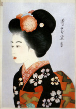 Картина "a dancer of kyoto" художника "ямамура тоёнари"