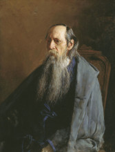 Картина "portrait of mikhail yevgrafovich saltykov-shchedrin" художника "ярошенко николай"