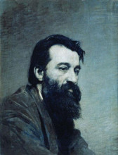 Репродукция картины "portrait of sergey nikolaevich amosov" художника "ярошенко николай"