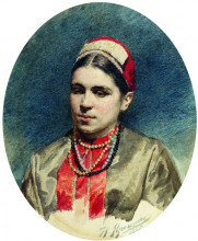 Копия картины "portrait of p.strepetova" художника "ярошенко николай"