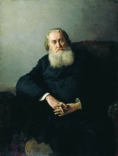 Репродукция картины "portrait of a. n. plescheev" художника "ярошенко николай"