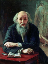 Копия картины "portrait of nikolaj nikolajewitsch ge" художника "ярошенко николай"