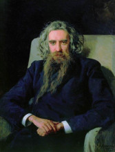 Репродукция картины "portrait of vladimir solovyov" художника "ярошенко николай"