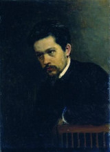Репродукция картины "self-portrait" художника "ярошенко николай"