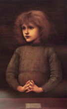 Репродукция картины "портрет мальчика" художника "бёрн-джонс эдвард"