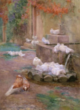 Репродукция картины "morning bath" художника "батлер милдред аннэ"