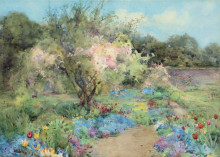 Копия картины "the garden at kilmurry" художника "батлер милдред аннэ"