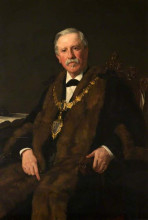 Картина "john richard pickmere, mayor of warrington" художника "чарльз джеймс"
