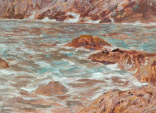 Копия картины "capri, seascape" художника "чарльз джеймс"