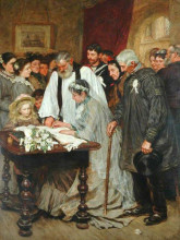 Копия картины "signing the marriage register" художника "чарльз джеймс"