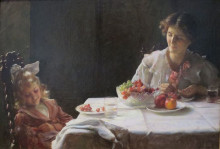 Картина "breakfast for three" художника "курран чарльз куртни"