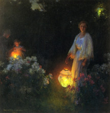 Копия картины "the lanterns" художника "курран чарльз куртни"