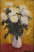 Копия картины "crisantemos" художника "де санта мария андрэс"