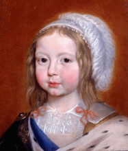 Копия картины "louis xiv of france" художника "деруэт клод"