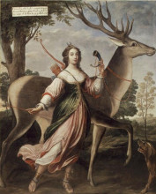 Копия картины "portrait of marie de rohan, duchess of chevreuse" художника "деруэт клод"