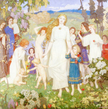 Репродукция картины "the coming of bride" художника "дункан джон"