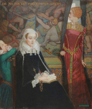 Картина "mary, queen of scots at fotheringhay" художника "дункан джон"