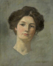 Репродукция картины "portrait of a lady" художника "дункан джон"