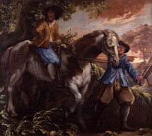 Копия картины "king charles ii on humphrey penderel&#39;s mill horse" художника "фуллер исаак"