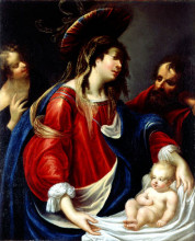 Копия картины "la sainte famille" художника "георгис лаллеманд"