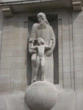 Картина "ariel and prospero above the entrance to the bbc&#39;s broadcasting house." художника "гилл эрик"