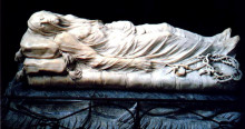 Репродукция картины "veiled christ" художника "джусеппе санмарино"