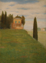 Копия картины "house in the park" художника "голдштейн григорий"