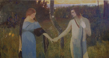 Копия картины "idyll" художника "голдштейн григорий"