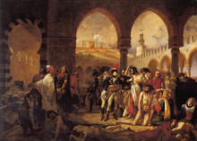 Картина "bonaparte visiting the plague victims of jaffa" художника "грос энтони-джин"