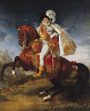 Копия картины "equestrian portrait of j&#233;r&#244;me bonaparte" художника "грос энтони-джин"