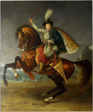 Картина "equestrian portrait of prince boris yusupov" художника "грос энтони-джин"