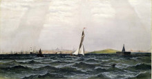 Копия картины "untitled (harbor scene)" художника "хамильтон джеймс"