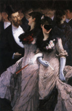 Репродукция картины "at the masquerade (detail)" художника "германс чарльз"