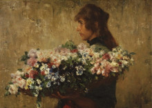 Картина "the flower seller" художника "германс чарльз"