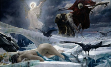 Копия картины "ahasuerus at the end of the world" художника "хиреми-хиршель адольф"