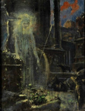 Репродукция картины "apparition" художника "хиреми-хиршель адольф"