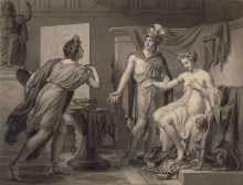 Картина "alexander ceding campaspe to apelles" художника "ланглоис джером-мартин"