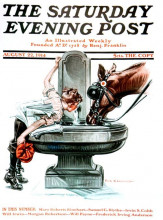Копия картины "&quot;drink of water&quot; saturday evening post cover" художника "лейендекер франк хавьер"