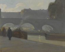 Картина "pont neuf, paris" художника "мартинез хавьер"
