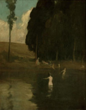 Картина "the bathers" художника "мартинез хавьер"
