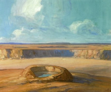 Картина "the waterhole" художника "мартинез хавьер"