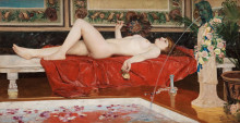 Картина "roman bath, odalisque" художника "паули георг"