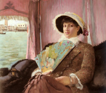 Картина "girl in a gondola" художника "паули георг"